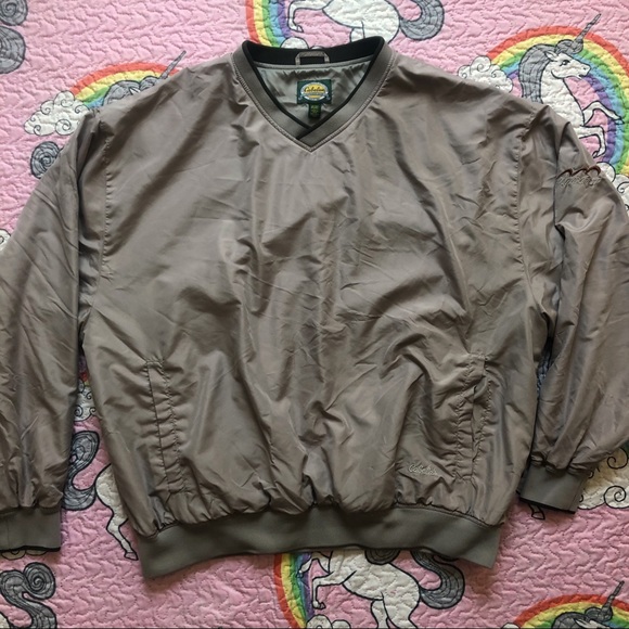 Vtg 9s Beige Cabelas Pullover 